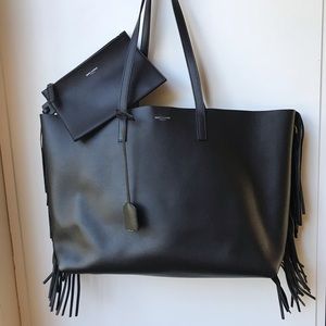 ysl fringe tote